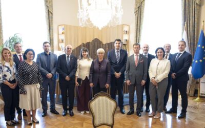 Čelnici nadzornih tijela Srednje Europe na prijemu kod predsjednice Slovenije